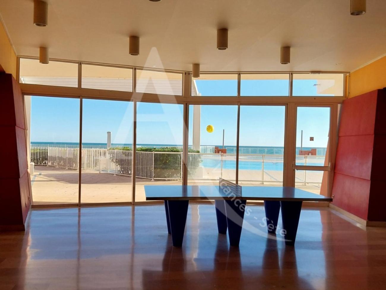 Studio 4 Pers, Pkg, 1Ere Ligne Mer, Piscine, Tennis Sète Exteriér fotografie