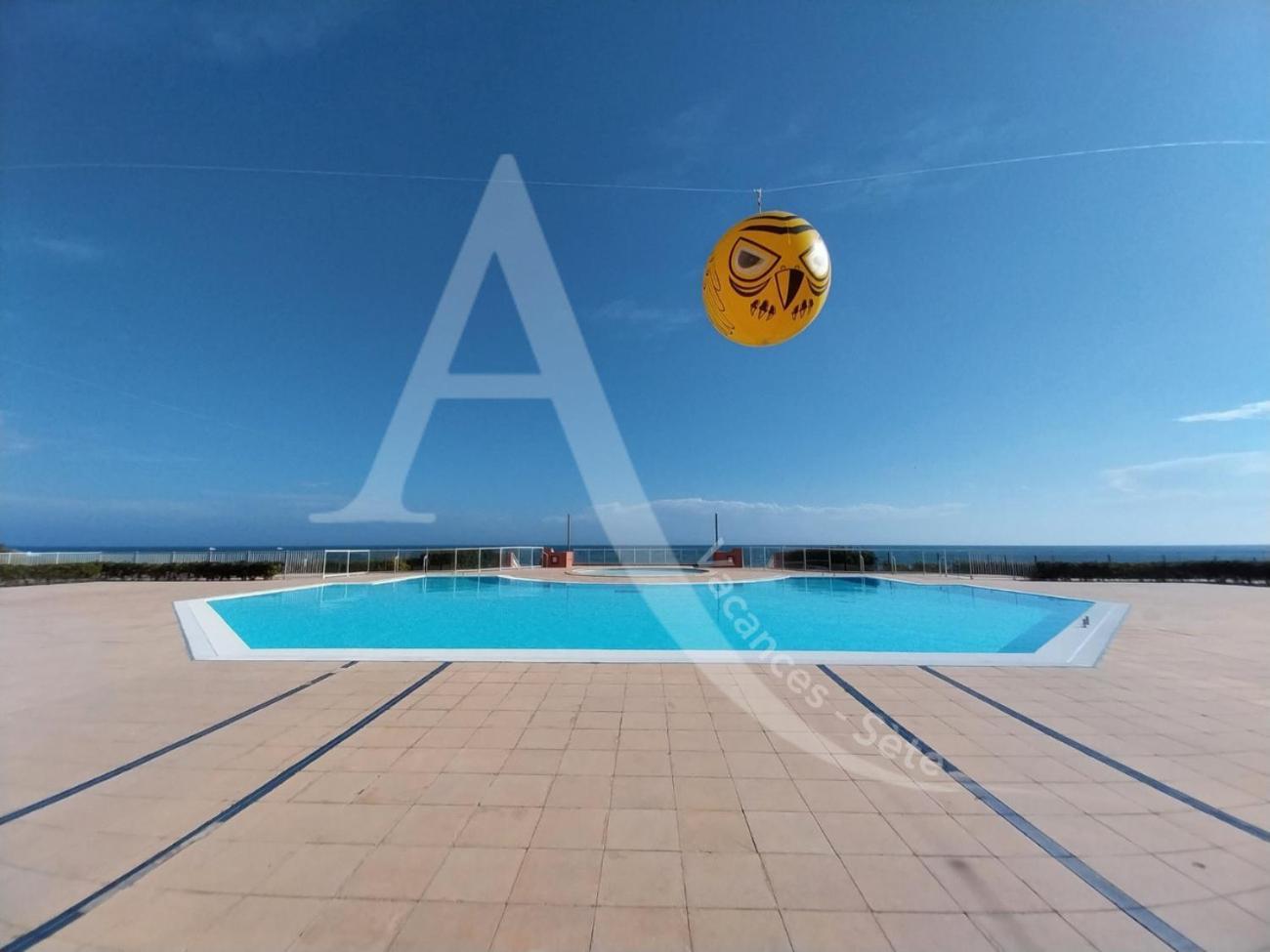 Studio 4 Pers, Pkg, 1Ere Ligne Mer, Piscine, Tennis Sète Exteriér fotografie