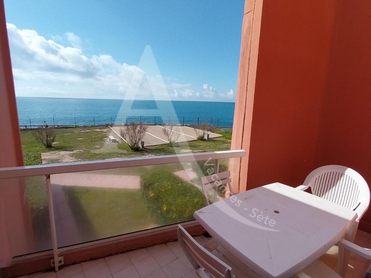 Studio 4 Pers, Pkg, 1Ere Ligne Mer, Piscine, Tennis Sète Exteriér fotografie